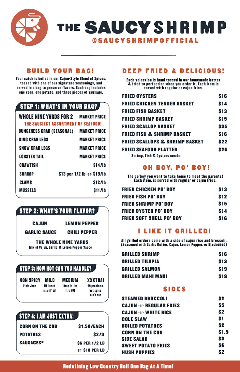 Menu The Saucy Shrimp-1