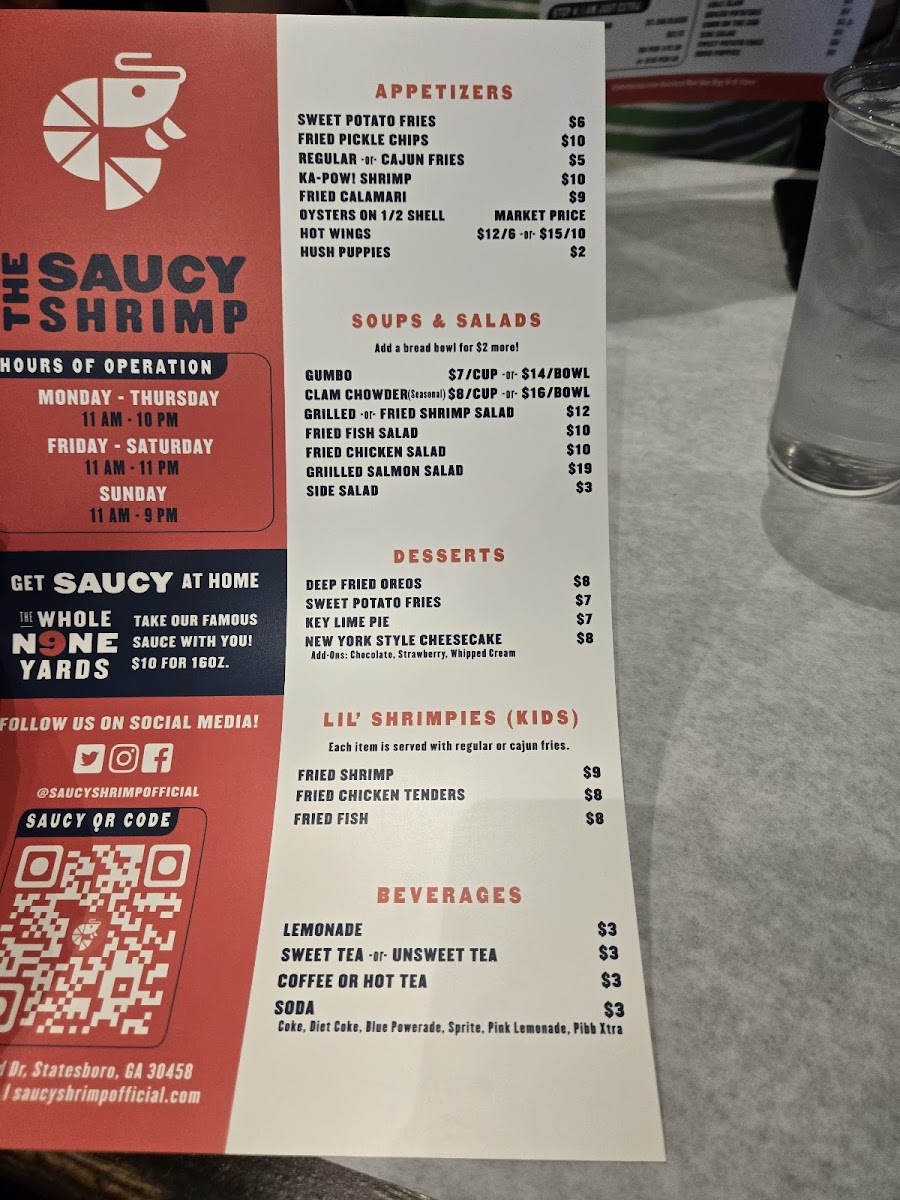 Menu The Saucy Shrimp-2