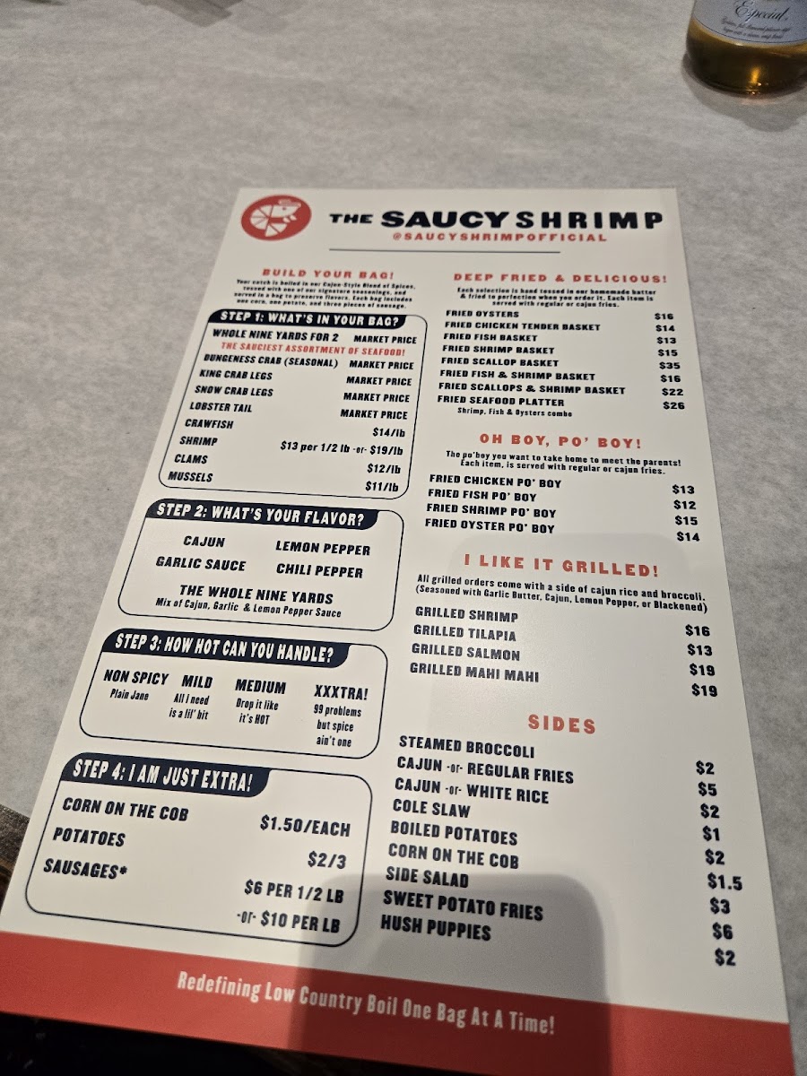 Menu The Saucy Shrimp-3