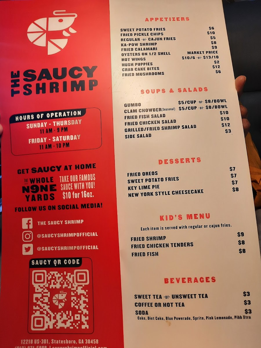 Menu The Saucy Shrimp-7
